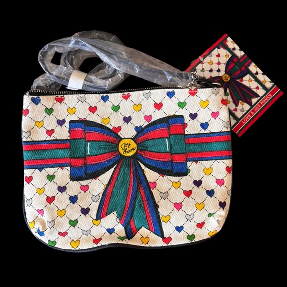 Brighton Love and Joy Canvas Crossbody Bag Purse New with Tags. - Picture 1 of 6